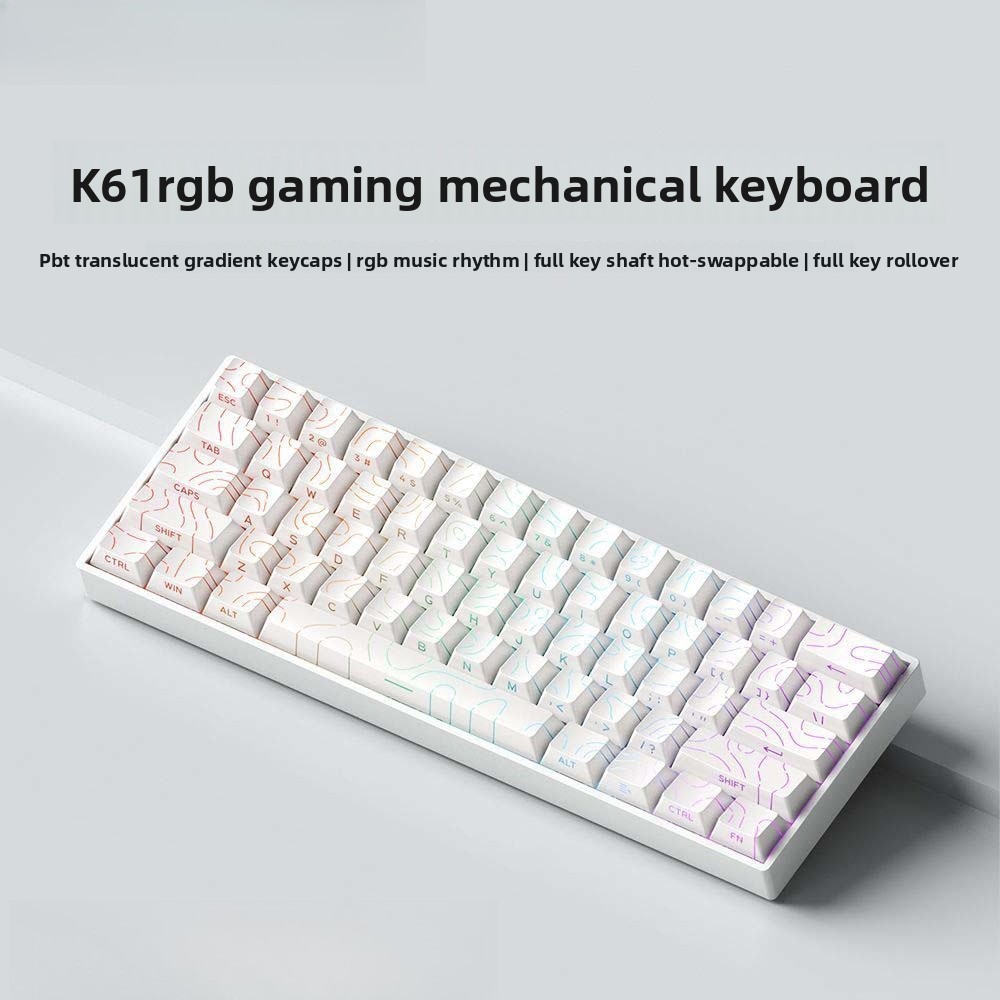 60% Draadloos Bluetooth 2.4G M - Keyboard Gaming Blue Switch recensie en prijs